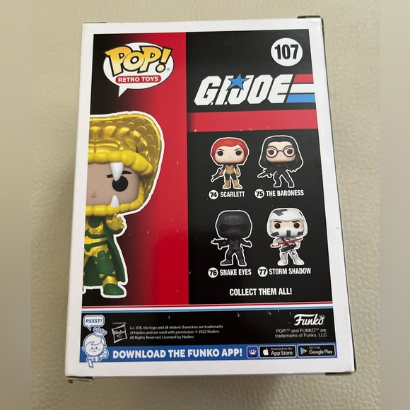 NWT - Funko Pop! Retro Toys #107 G.I. Joe Serpentor 2022 Summer Convention - Picture 5 of 7